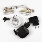 ZEWNĘTRZNE I WEWNĘTRZNE OŚWIETLENIE ZESTAW LED 1xSPACE, 2xGAMA 3S 60mm - BIAŁE CIEPŁE