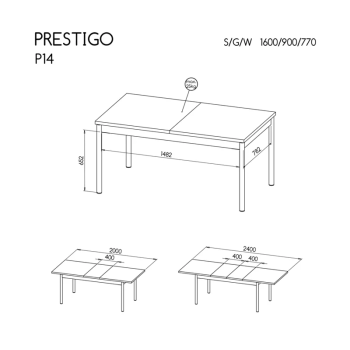PRESTIGO P14 STÓŁ
