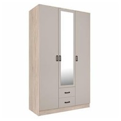 Szafa z lustrem trzydrzwiowa z 2 szufladami KAMI