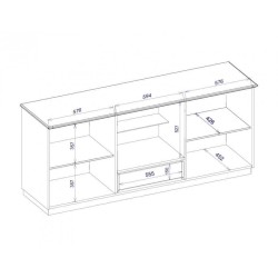 BARI -  KOMODA 2D1SZ Z BARKIEM