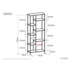 SIG - REGAŁ COSTA A