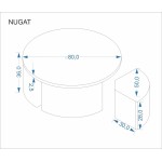 HA - NUGAT ława z pufami