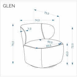HA - FOTEL GLEN
