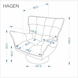 HA - FOTEL HAGEN