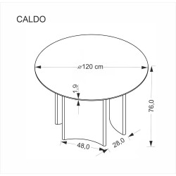 HA - STÓŁ CALDO