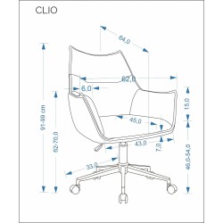 HA - FOTEL OBROTOWY CLIO