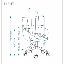 HA - FOTEL OBROTOWY MISHEL