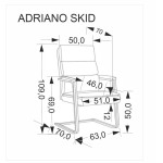 HA - FOTEL PRACOWNICZY ADRIANO SKID