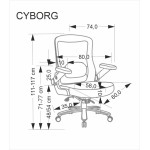 HA - FOTEL GABINETOWY CYBORG