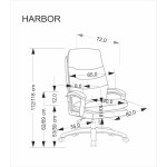 HA - FOTEL GABINETOWY HARBOR