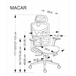 HA - FOTEL GABINETOWY MACAR