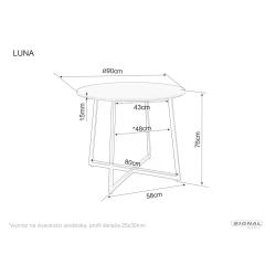 SIG - STÓŁ LUNA
