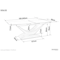SIG - STÓŁ DOLCE CERAMIC