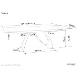 SIG - STÓŁ DIUNA CERAMIC