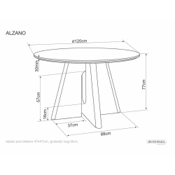 SIG - STÓŁ ALZANO CERAMIC