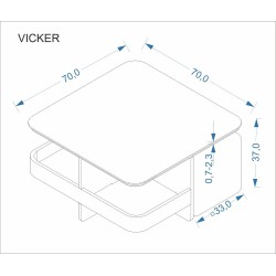 HA - ŁAWA Z PUFAMI VICKER