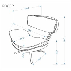 HA - FOTEL ROGER
