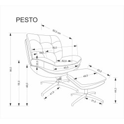 HA - FOTEL PESTO