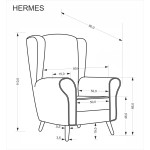 HA - FOTEL HERMES