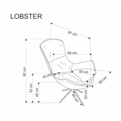 HA - FOTEL LOBSTER