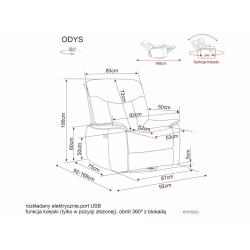 SIG - FOTEL ODYS RAVEN