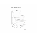 SIG - FOTEL LADY VELVET
