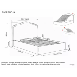 SIG - ŁÓŻKO FLORENCJA RAVEN (140)