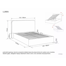 SIG - ŁÓŻKO LUMIA RAVEN (140)