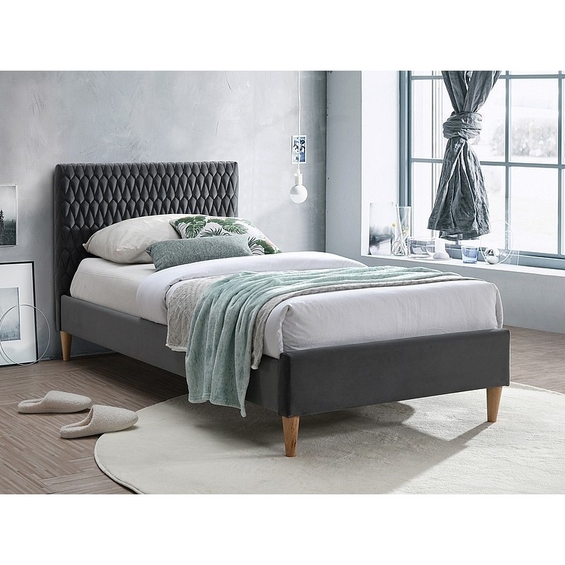 SIG - ŁÓŻKO AZURRO VELVET (90)
