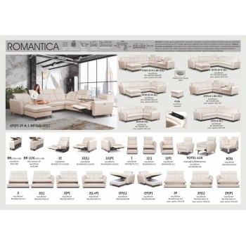 NAROŻNIK MODUŁOWY ROMANTICA OT(P)-2F-R-1-BR-1E(L)